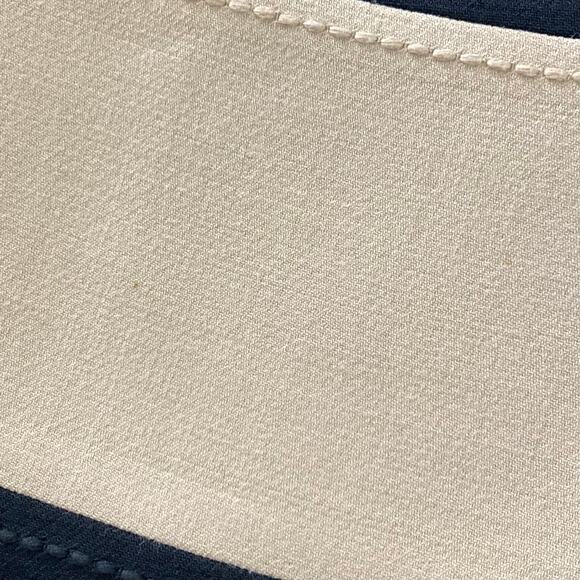 KATE SPADE Skirt 10 Stripe Cream Black Wool blend A-Line Stitch-Detail ”Clemonce - Picture 6 of 9